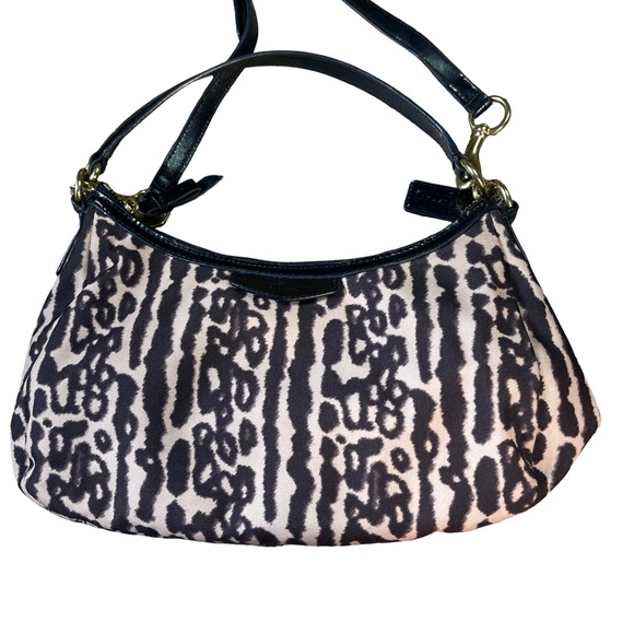 Vintage Coach Mia Ocelot Leopard Print Crossbody Shoulder Bag Coach F31903 - Picture 6 of 9